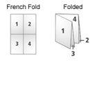 french fold brochure design services