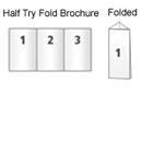 half tri fold brochure design services