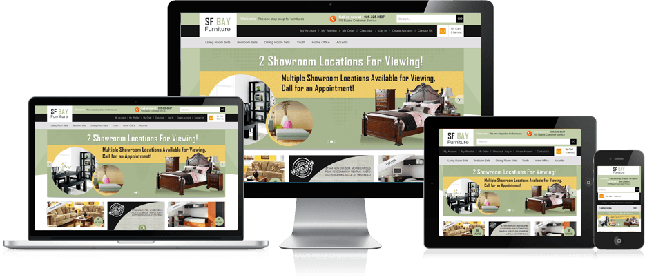 online furniture store magento template