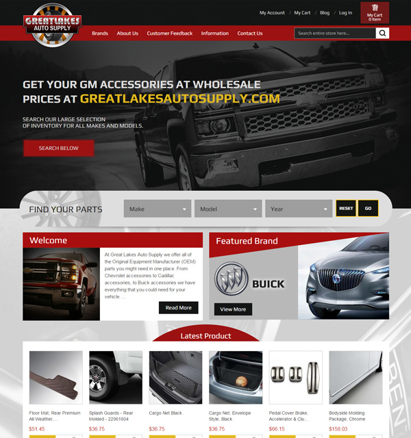 vehicle accessories magento template